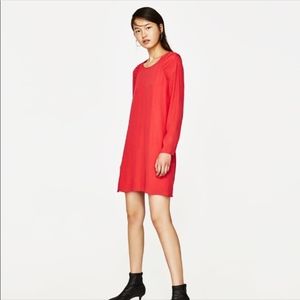 Zara Tafaluc Coral Dress
